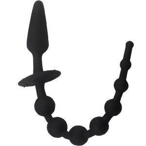 Анален разширител Butt Plug с топчета "GODSOME BLACK" 30 см